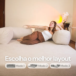 Sofá Cama 2 lugares - Modelo Mood Bouclê - Nular - ÚLTIMAS UNIDADES